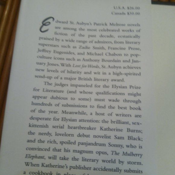 Lost for Words: A Novel by Edward St. Aubyn - Picture 3 of 6